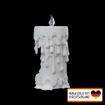 Weihnachten LED Teelicht „Pinguin in Kerze“ – 3D-Druck Made in Germany | Tischlampe