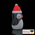 Weihnachten LED Teelicht „Pinguin mit Weihnachtsmütze“ – 3D-Druck Made in Germany | Tischlampe