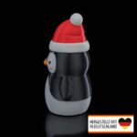 Weihnachten LED Teelicht „Pinguin mit Weihnachtsmütze“ – 3D-Druck Made in Germany | Tischlampe