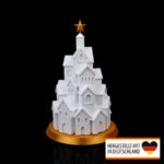 Tischlampe „Weihnachtsdorf-Tannenbaum“ – 3D-Druck Made in Germany | Teelichthalter