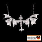 Halskette Schwingen des Silberdrachen - Mystischer Begleiter