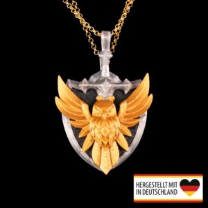 Halsketten-Set des Sonnenordens mit herausnehmbarem Schwert