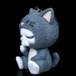 Schlüsselanhänger Skelett-Katze – Dein magischer Begleiter