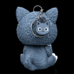 Schlüsselanhänger Skelett-Katze – Dein magischer Begleiter