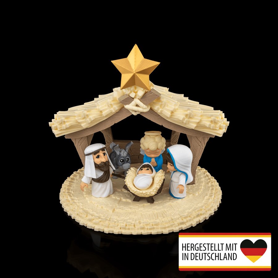 Krippe Weihnachtskrippe - Zauberhaftes Festensemble
