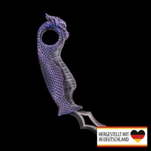 Drachenklaue-Karambit für LARP mit klappbarer Klinge