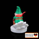 Weihnachtsfigure Schlitten fahrender Zwerg - Dein Wintertraum in Miniatur