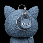 Schlüsselanhänger Skelett-Katze – Dein magischer Begleiter