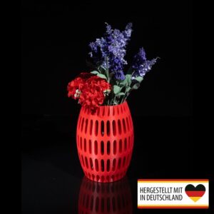 Moderne Vase Havas aus nachhaltigem PLA im 3D-Druckverfahren