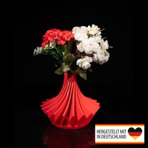 Elegante Vase KarioTwist mit verdrehtem Design, 15,2 cm hoch