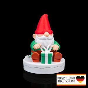 Zauberhafter Geschenkewichtel als Tischdeko in der Weihnachtszeit