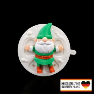 Weihnachtsfigur Schneeengel-Wichtel im Schnee