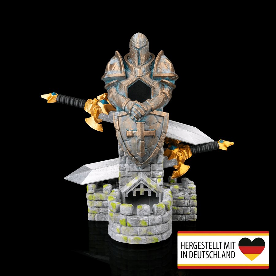 Würfelturm der Schwertwächter Ritter - Dein magischer Würfelbegleiter